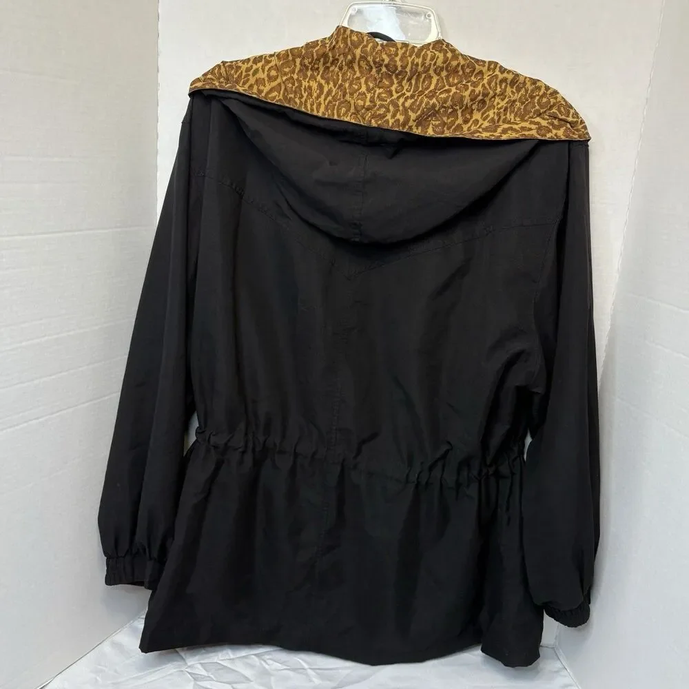 Vintage Gallery Sport Women’s Leopard Print Jacket Size Medium